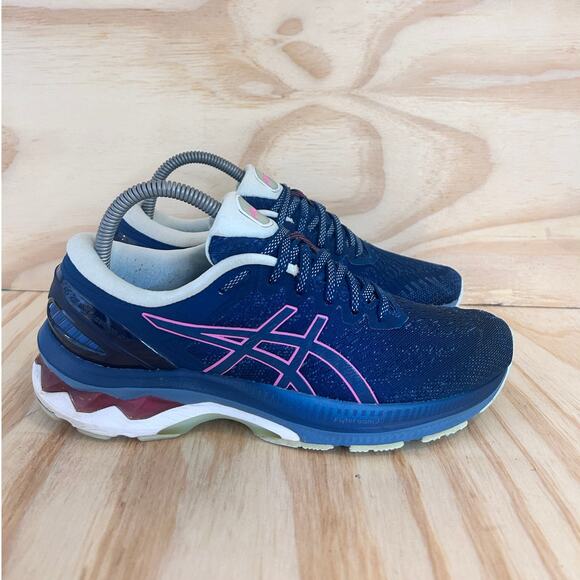Asics - Gel-Kayano 27 - Running Shoes - Blue- Women's - 8 - 1012A849 - Picture 1 of 9